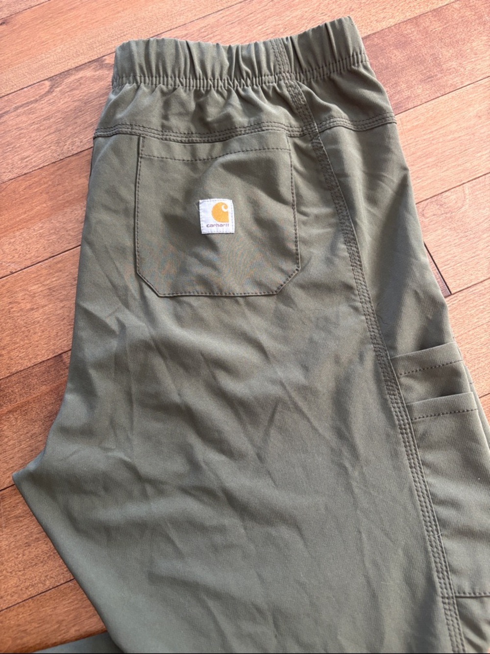 Carhartt Force Women's Olive Cargo Jogger Scrub Pants